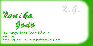 monika godo business card